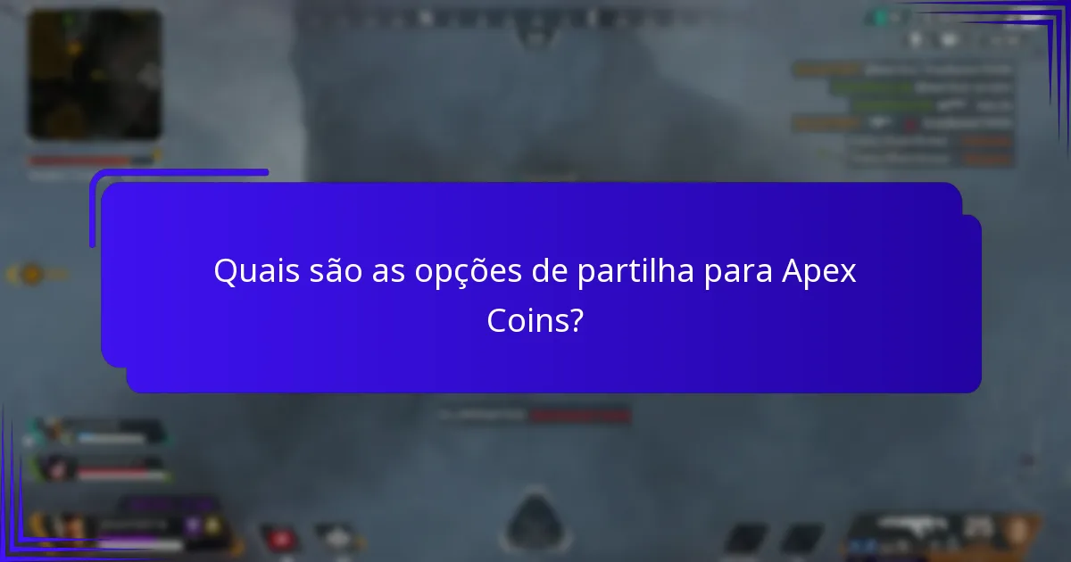 Como iniciar uma transferência de Apex Coins?