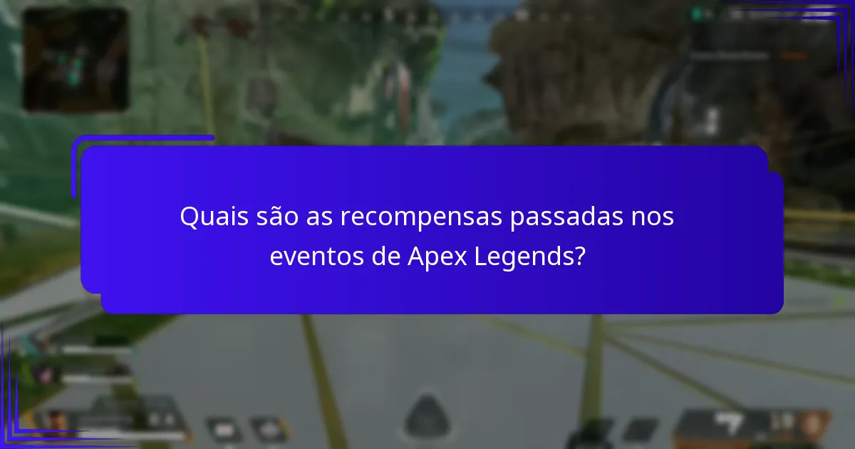 Como as recompensas passadas se comparam aos prémios atuais dos eventos?
